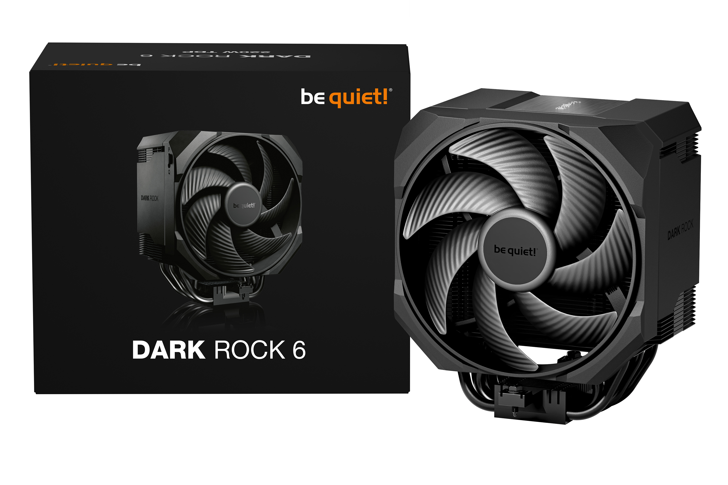 Be Quiet! Dark Rock 6 - Prozessor-Luftk�hler - (f�r: LGA1851, LGA1700, LGA1200, LGA1150, LGA1151, LGA1155, AM4, AM5)