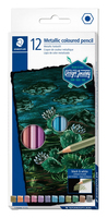 STAEDTLER Buntstife Metallic 12er Kartonetui sechseckig fr metallisch