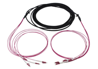 Synergy 21 S217064 fibre optic cable 150 m 4x LC U-DQ(ZN) BH OM4 Pink