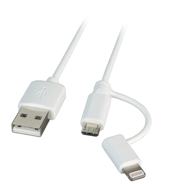 EFB Elektronik K5351WS.1 cable USB 1 m USB 1.0 USB A Micro-USB B Blanco