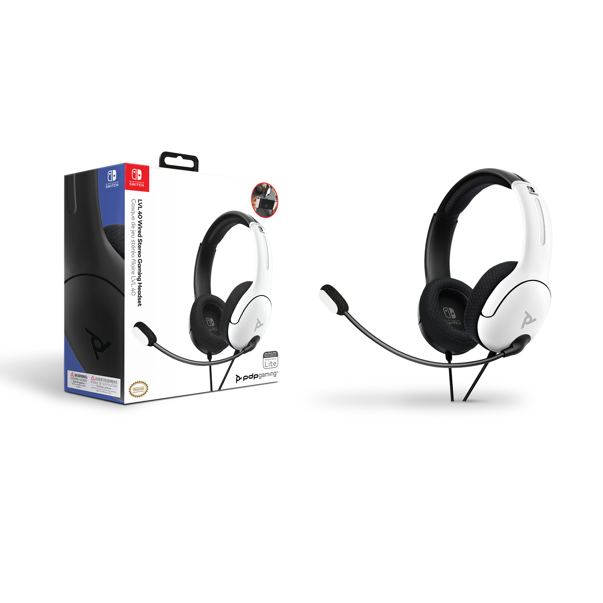 .com: PDP - Gaming LVL40 Wired Stereo Gaming Headset: Black