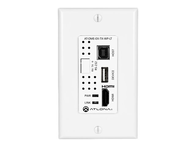 Atlona AT-OME-EX-WP-KIT-LT AV extender AV transmitter & transceiver Black, White