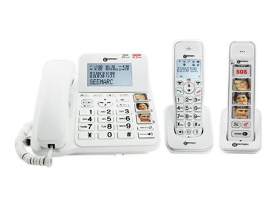 Geemarc SENIOR PACK - Mit Schnur/schnurlos - Anrufbeantworter mit Rufnummernanzeige/Anklopffunktion