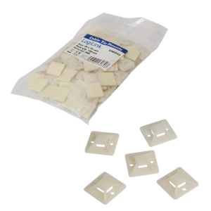 LogiLink KAB0042 supporto per fascette Beige ABS sintetico 100 pz