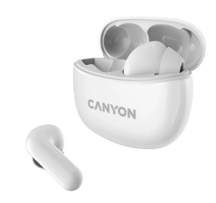 Canyon CNS-TWS5W auricular y casco Auriculares Inalmbrico Dentro de odo Llamadas/Msica/Deporte/Uso diario USB Tipo C Bluetooth Blanco