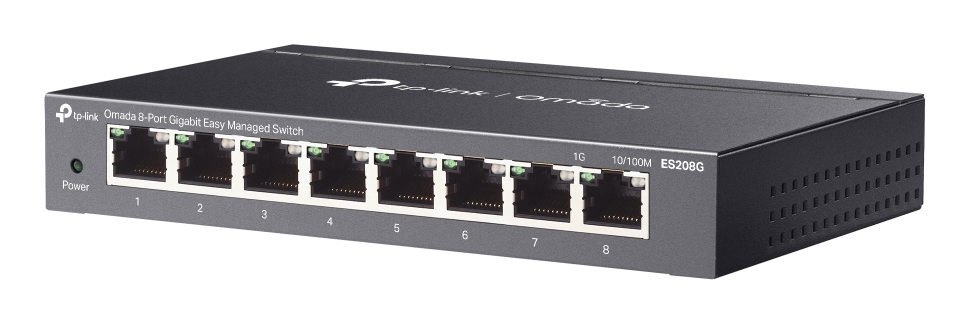 TP-Link Omada ES208G switch di rete Gestito L2 Gigabit Ethernet (10/100/1000) Nero