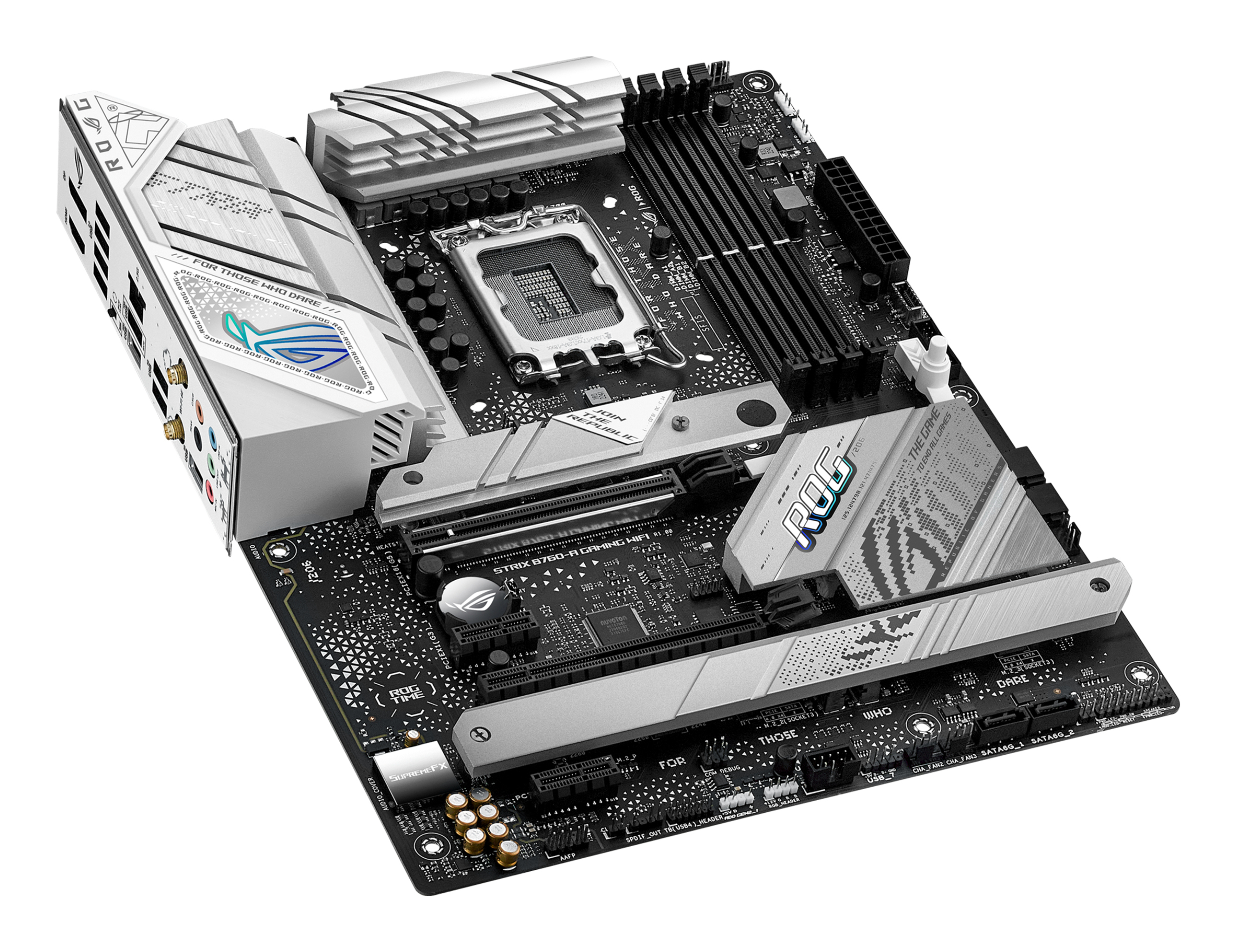 ASUS ROG STRIX B760-A GAMING WIFI - Motherboard - ATX - LGA1700 Sockel - B760 Chipsatz - USB-C 3.2 Gen 2x2, USB 3.2 Gen 2, USB 3.2 Gen 1, USB-C 3.2 Gen 1, USB-C 3.2 Gen2 - 2.5 Gigabit LAN, Wi-Fi 6E, Bluetooth - Onboard-Grafik (CPU erforderlich)