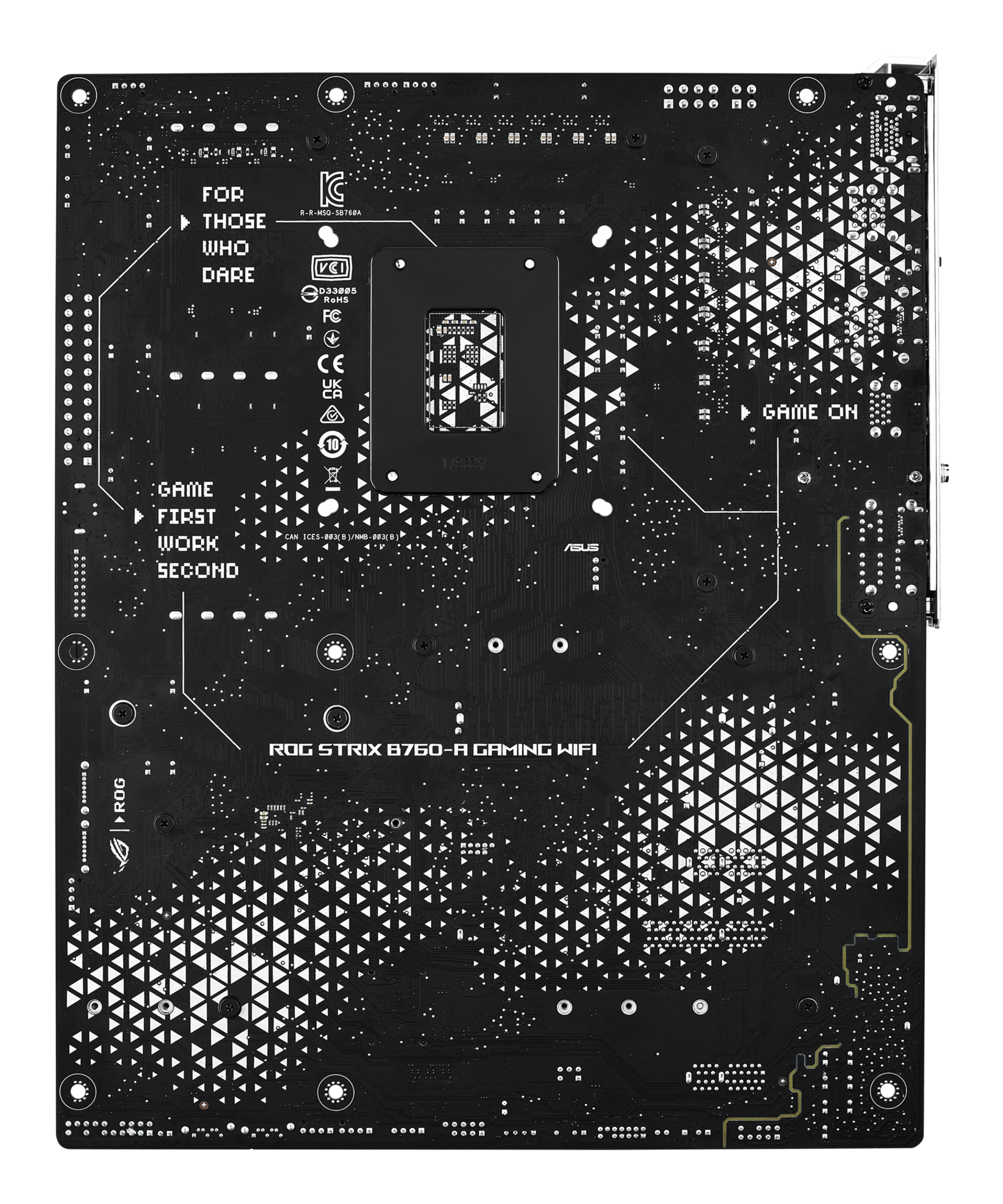 ASUS ROG STRIX B760-A GAMING WIFI - Motherboard - ATX - LGA1700 Sockel - B760 Chipsatz - USB-C 3.2 Gen 2x2, USB 3.2 Gen 2, USB 3.2 Gen 1, USB-C 3.2 Gen 1, USB-C 3.2 Gen2 - 2.5 Gigabit LAN, Wi-Fi 6E, Bluetooth - Onboard-Grafik (CPU erforderlich)