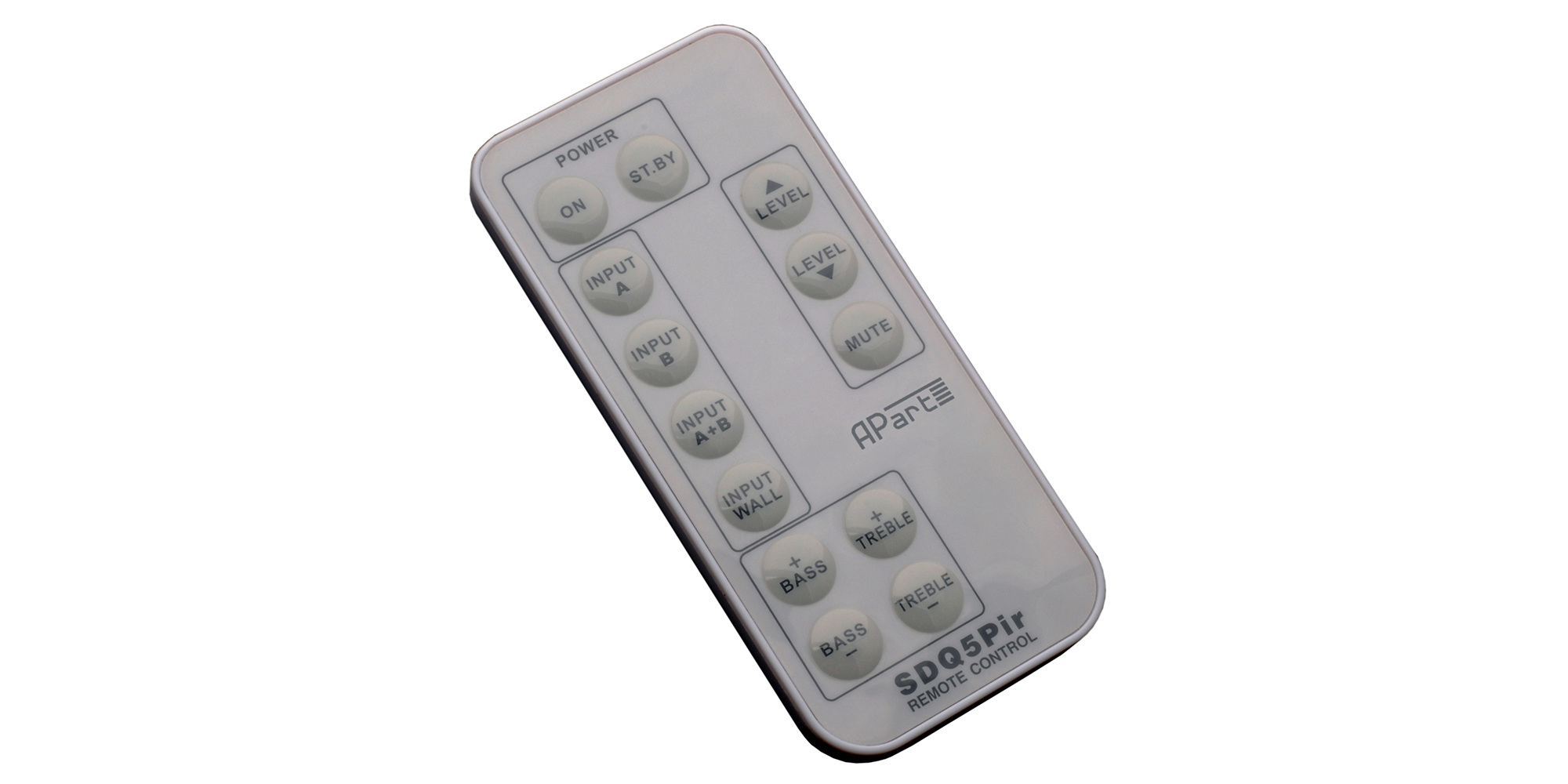 Biamp Commercial Audio SDQ5PIR-REM mando a distancia IR inal�mbrico Botones