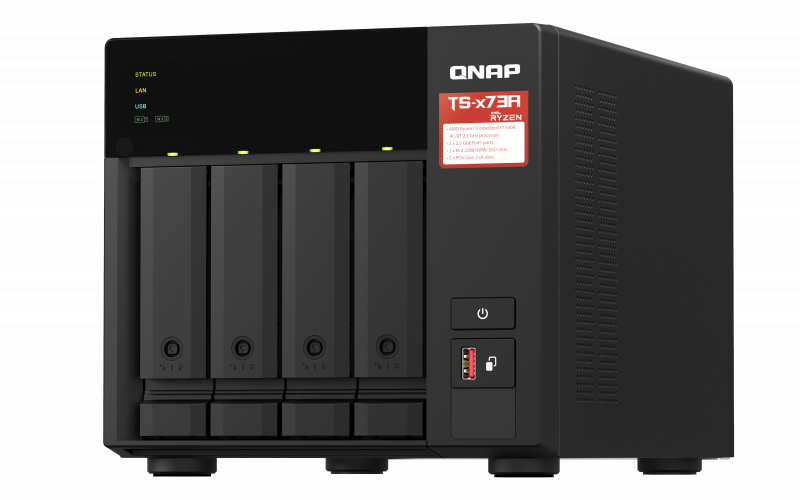 QNAP TS-473A - NAS-Server - 4 Sch�chte - 56 TB