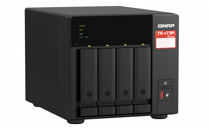 QNAP TS-473A - NAS-Server - 4 Sch�chte - 56 TB