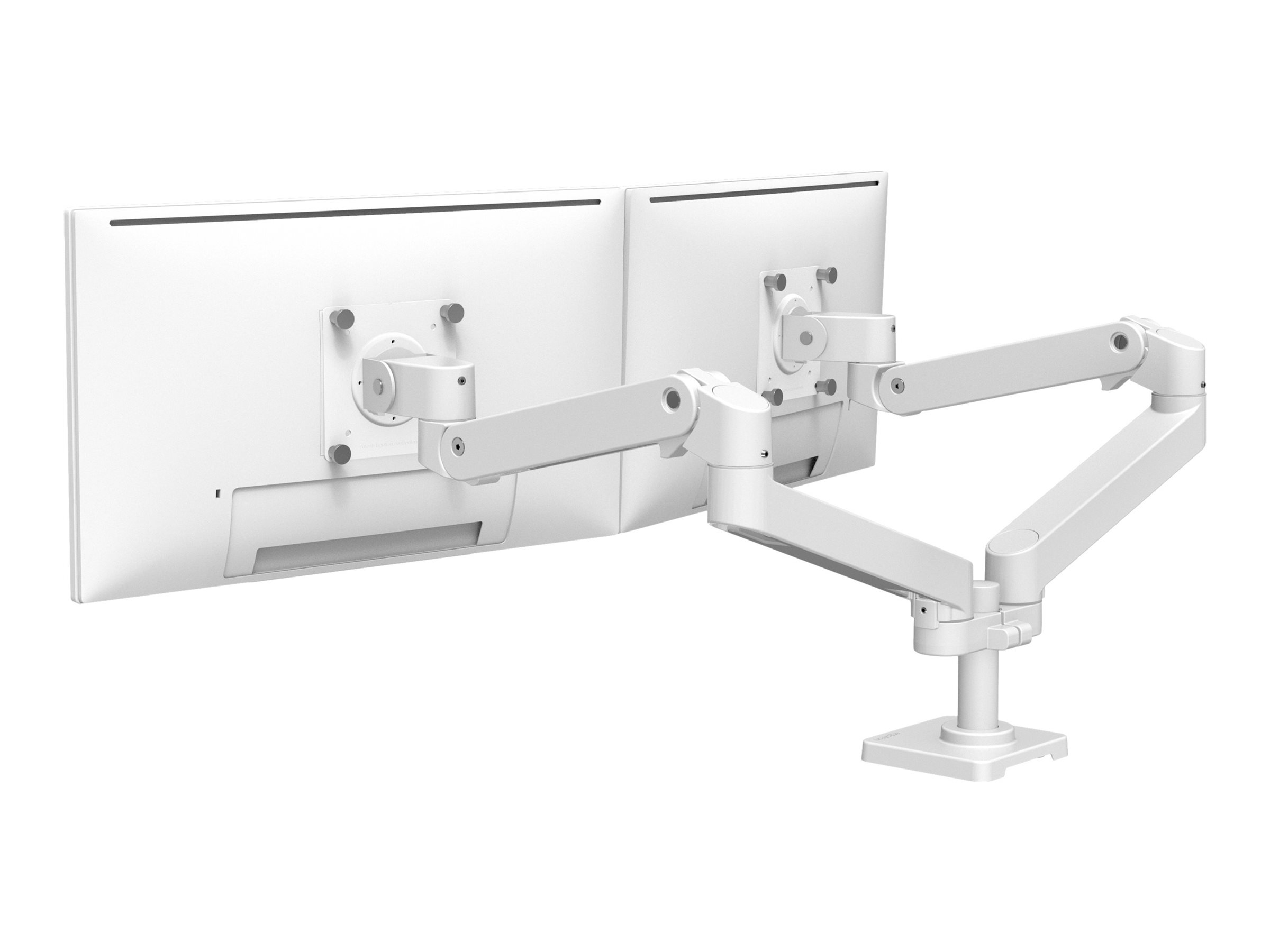 Ergotron LX Pro - Befestigungskit (Doppelarm) - fr 2 LCD-Displays - side-by-side - Aluminium - wei - Bildschirmgre: bis zu 68,6 cm (bis zu 27 Zoll)