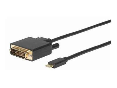 Microconnect USB3.1CDVI18B video cable adapter 1.8 m USB Type-C DVI-D Black