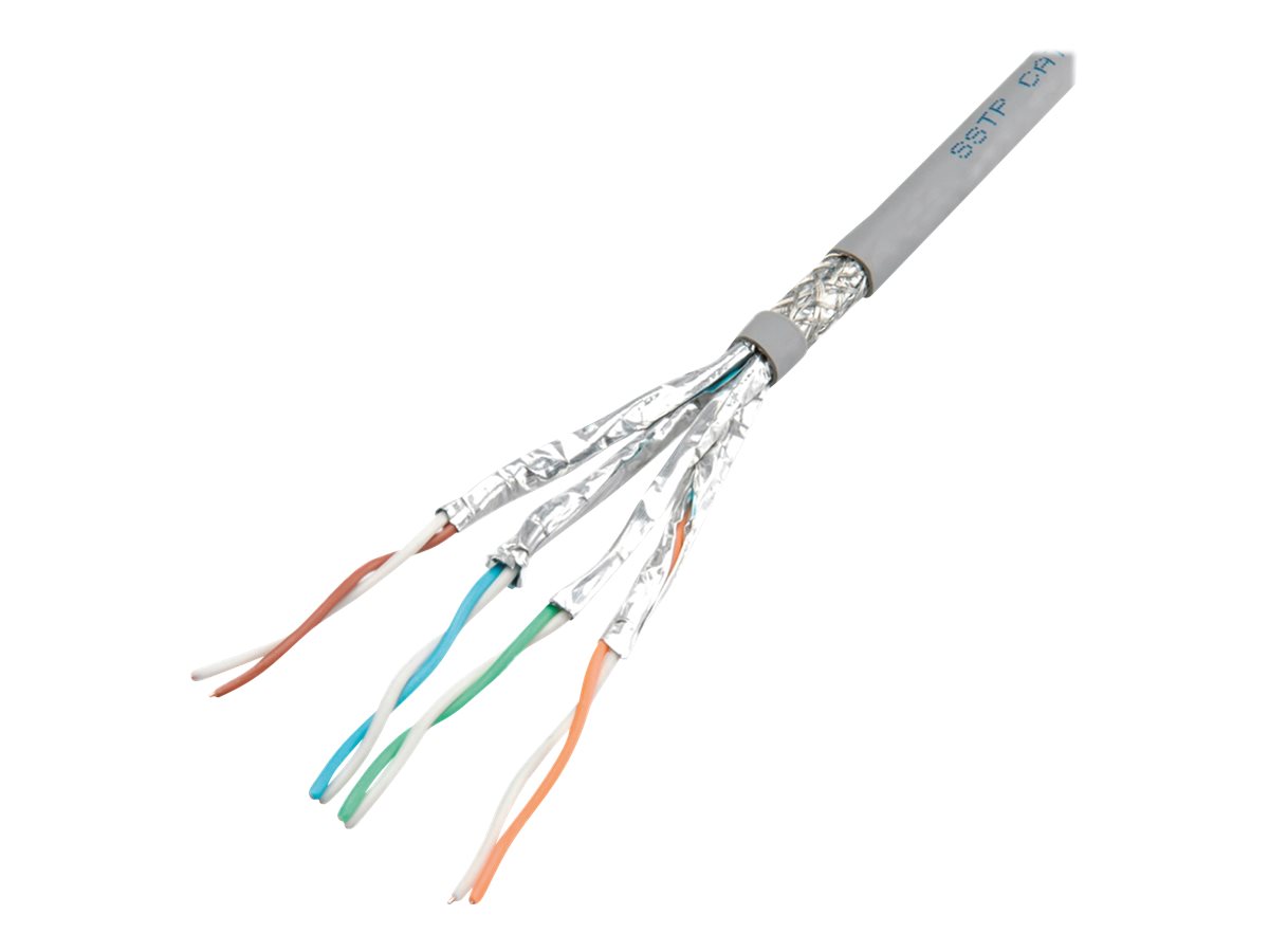 ROLINE C�ble S/FTP (PiMF) Cat. 6 / Classe E rigide, AWG 23 100m