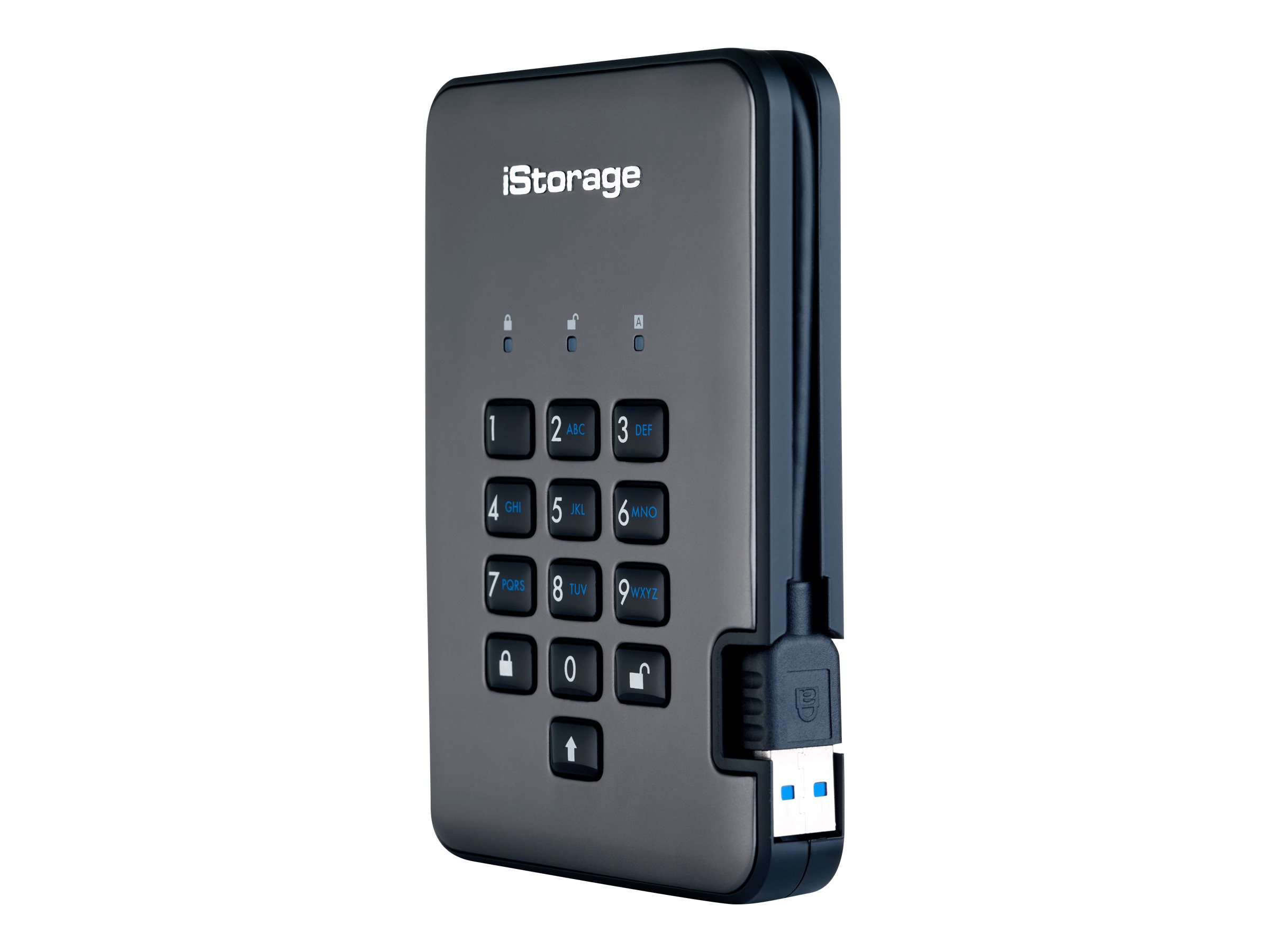 iStorage diskAshur PRO2 4000 GB Nero, Grafite