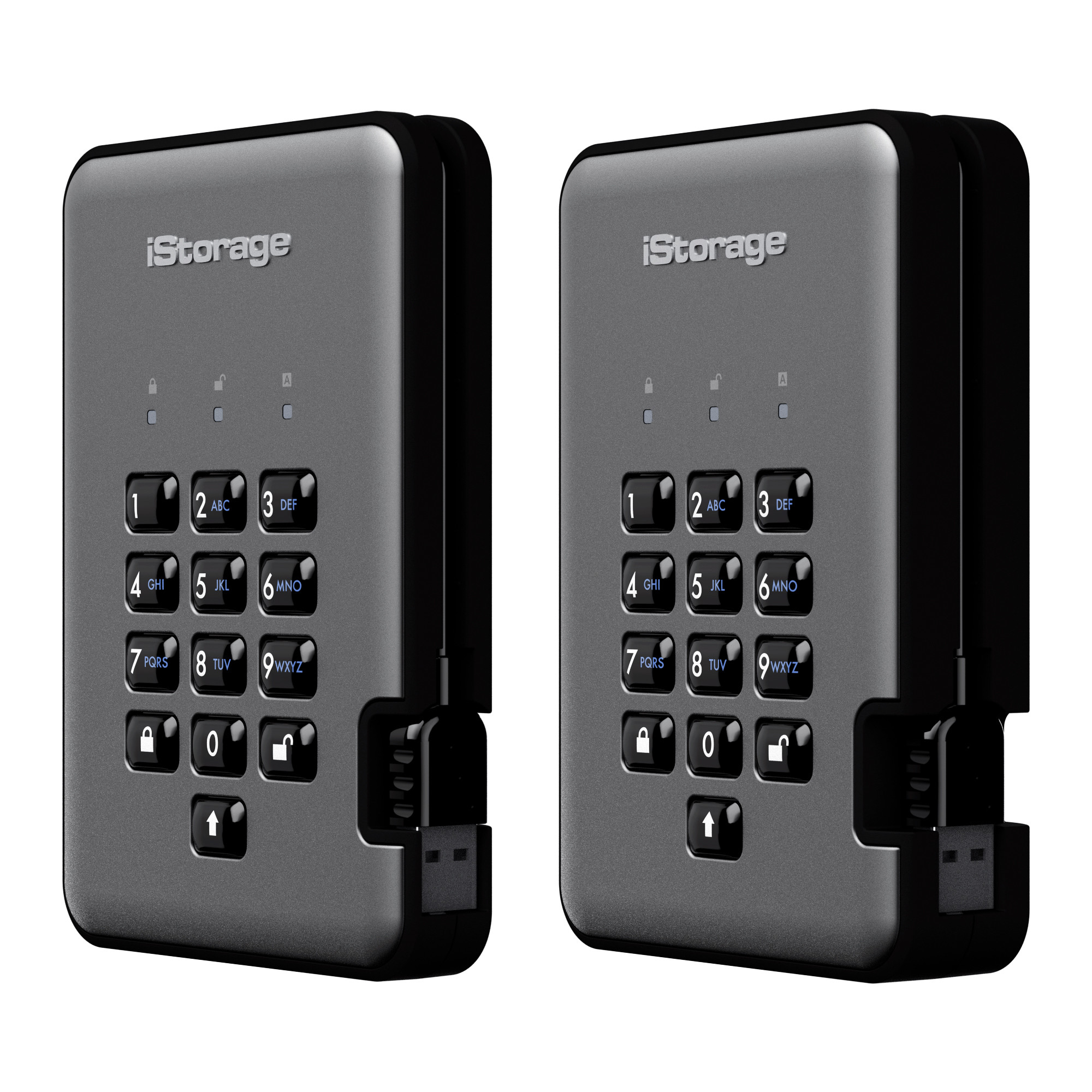 iStorage diskAshur PRO2 4000 GB Nero, Grafite