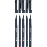 Schneider Schreibger�te Pictus stylo fin Noir, Bleu, Vert, Rouge 5 pi�ce(s)