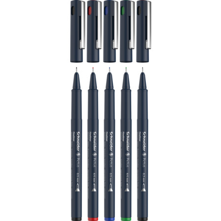 Schneider Schreibger�te Pictus fineliner Black, Blue, Green, Red 5 pc(s)