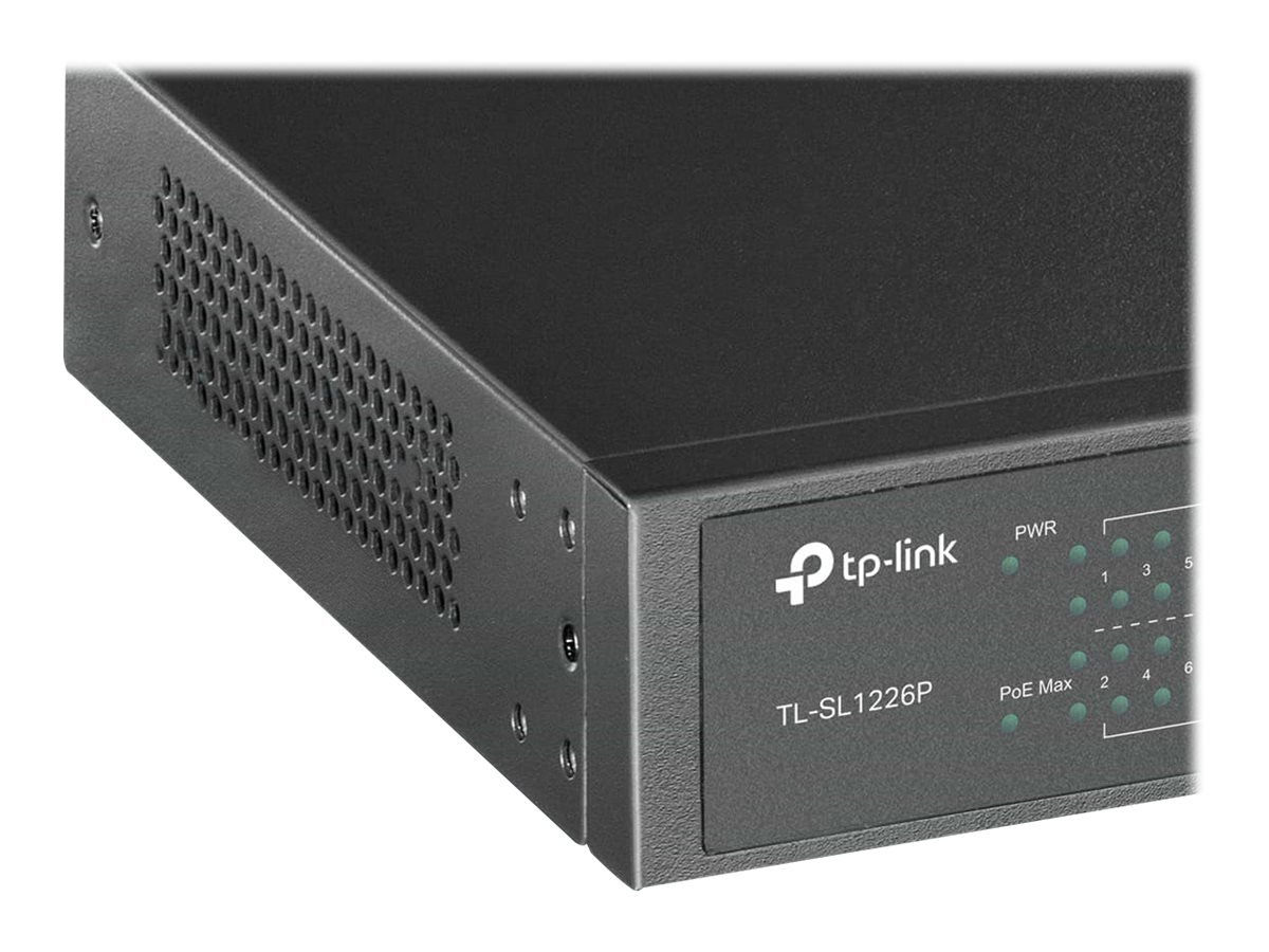 TP-Link TL-SL1226P No administrado Gigabit Ethernet (10/100/1000) Energa sobre Ethernet (PoE) 1U Gris
