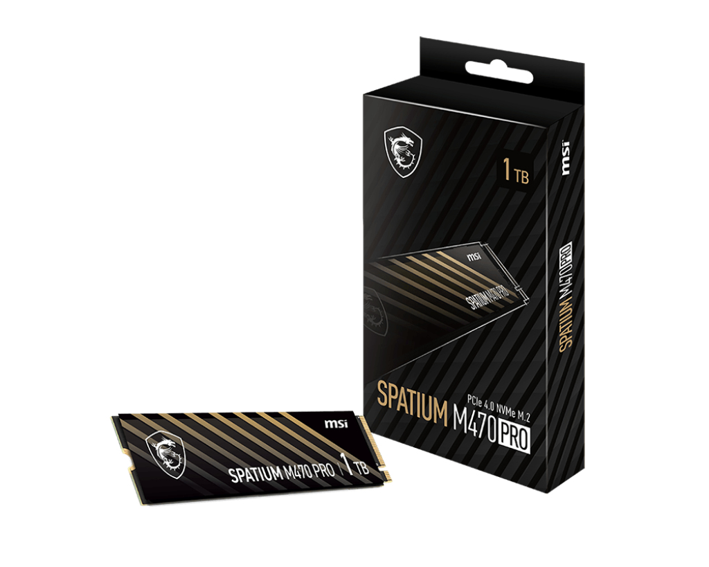 MSI SPATIUM M470 PRO PCIe 4.0 NVMe M.2 1TB drives allo stato solido PCI Express 4.0 3D NAND