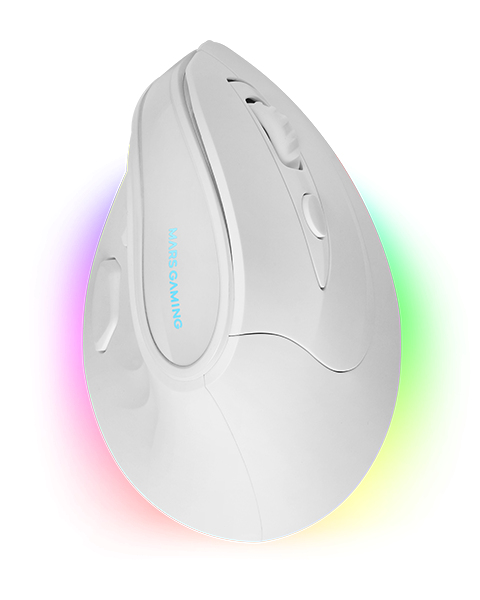 Mars Gaming MMSKW mouse Mano destra RF senza fili + Bluetooth Ottico 8400 DPI