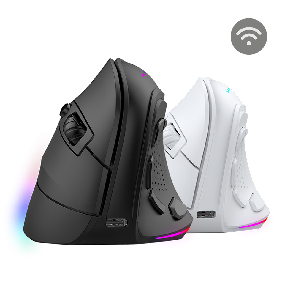 Mars Gaming MMSKW mouse Mano destra RF senza fili + Bluetooth Ottico 8400 DPI