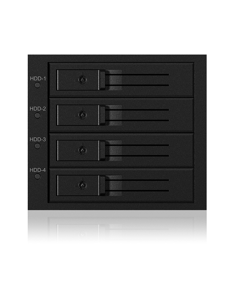 ICY BOX IB-564SSK 3x 5,25 Bandeja para disco duro Negro