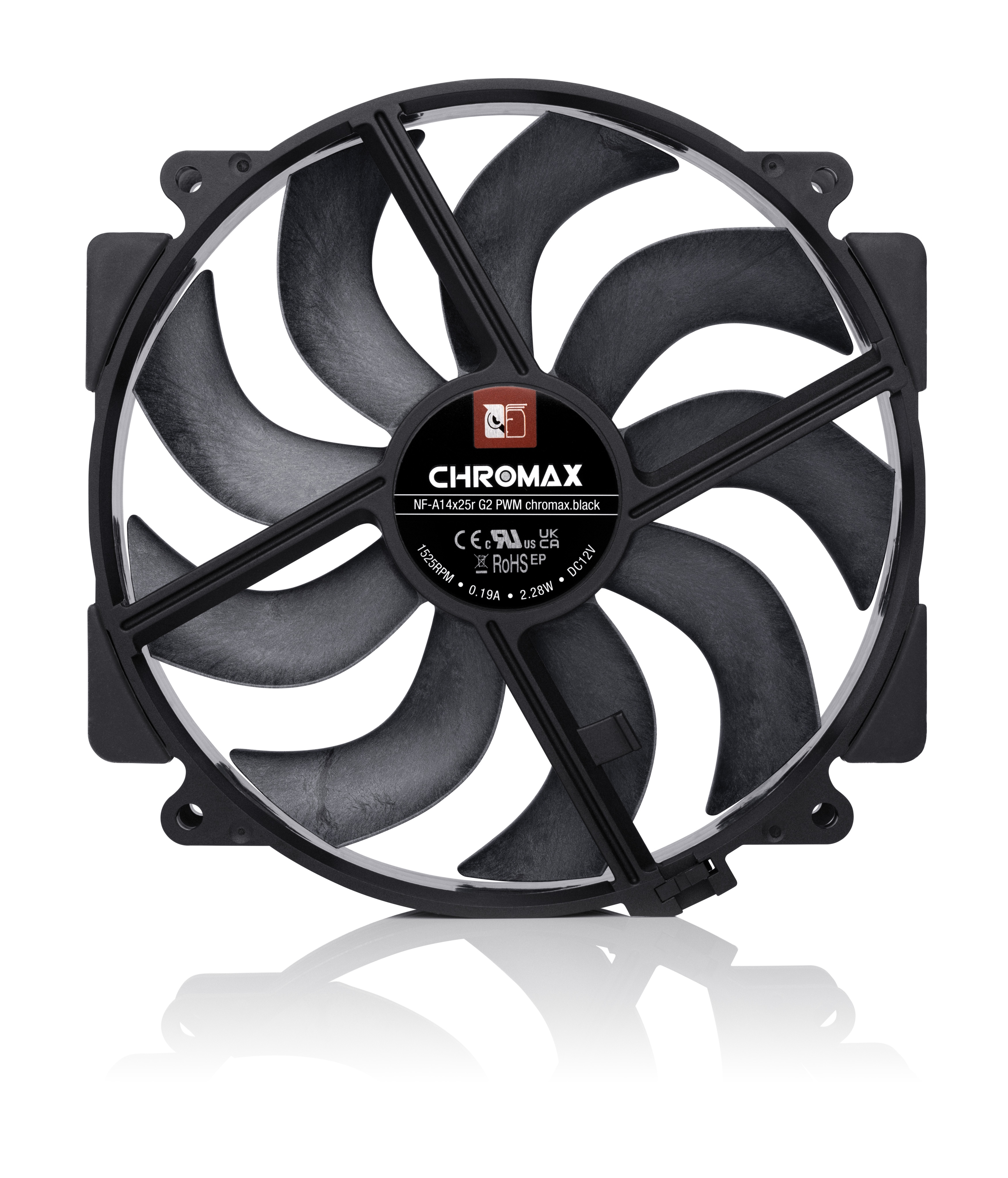 Noctua NF-A14X25R G2 PWM CH.BK Carcasa del ordenador Ventilador 14 cm Negro 1 pieza(s)