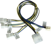 Akasa PWM splitter smart fan cable - Netzsplitter fr Lfter - 4-Pin interner Netzanschluss (12 V)