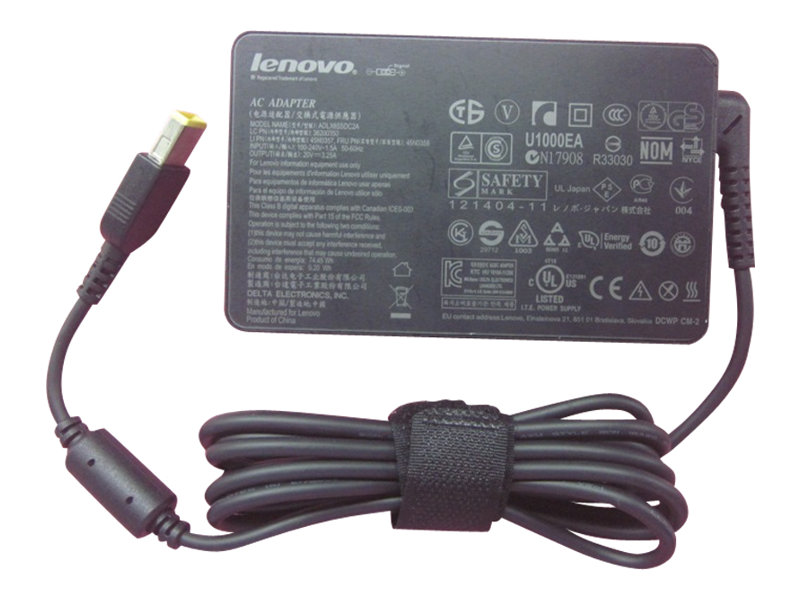 Lenovo ThinkPad 65W Slim AC adaptador e inversor de corriente Interior Negro