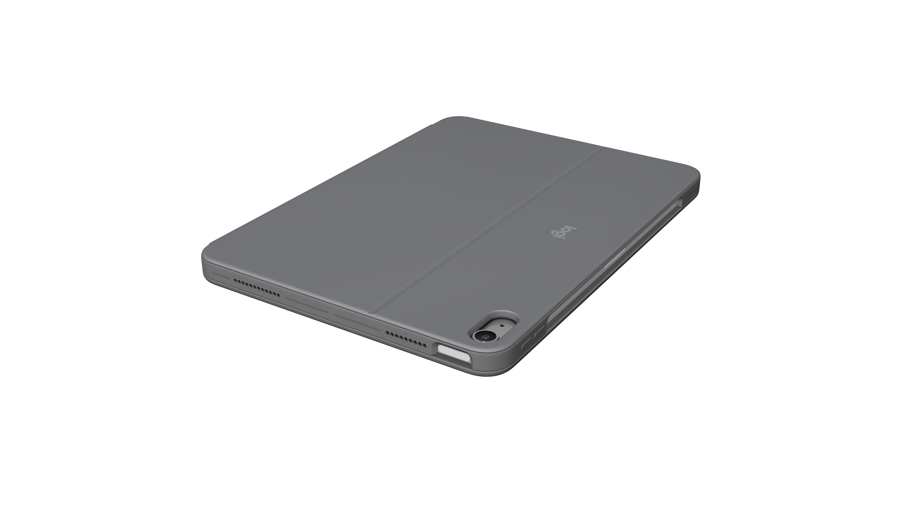 Logitech Combo Touch - Tastatur und Folioh�lle - mit Trackpad - hintergrundbeleuchtet - Apple Smart connector - QWERTY - US International - Oxford Gray - f�r Apple 11-inch iPad Air (M2, M3)