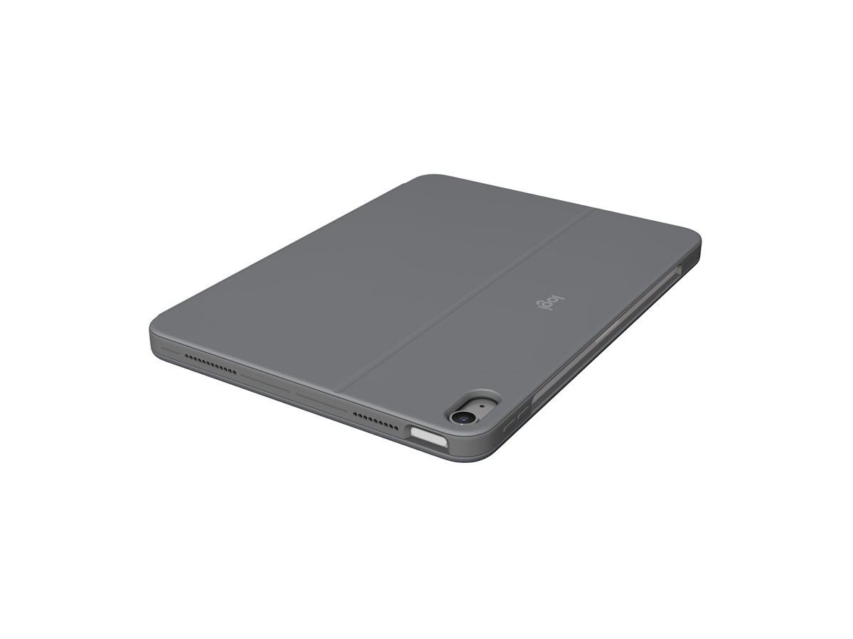 Logitech Combo Touch - Tastatur und Folioh�lle - mit Trackpad - hintergrundbeleuchtet - Apple Smart connector - QWERTY - US International - Oxford Gray - f�r Apple 11-inch iPad Air (M2, M3)