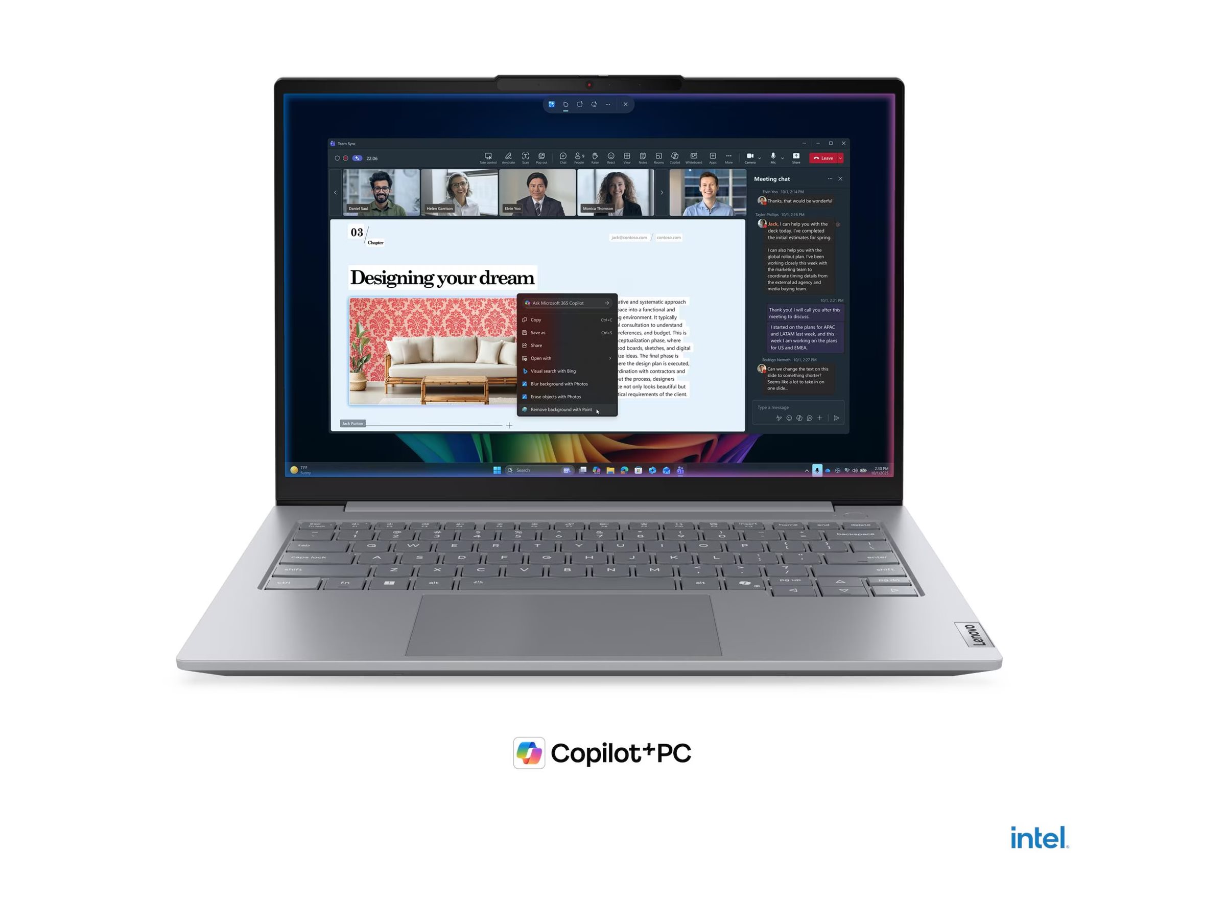 Lenovo ThinkBook 14 G9 IPL Copilot+ PC Intel Core Ultra 5 325 Port�til 35,6 cm (14) WUXGA 32 GB DDR5-SDRAM 512 GB SSD Wi-Fi 7 (802.11be) Windows 11 Pro Alem�n Gris