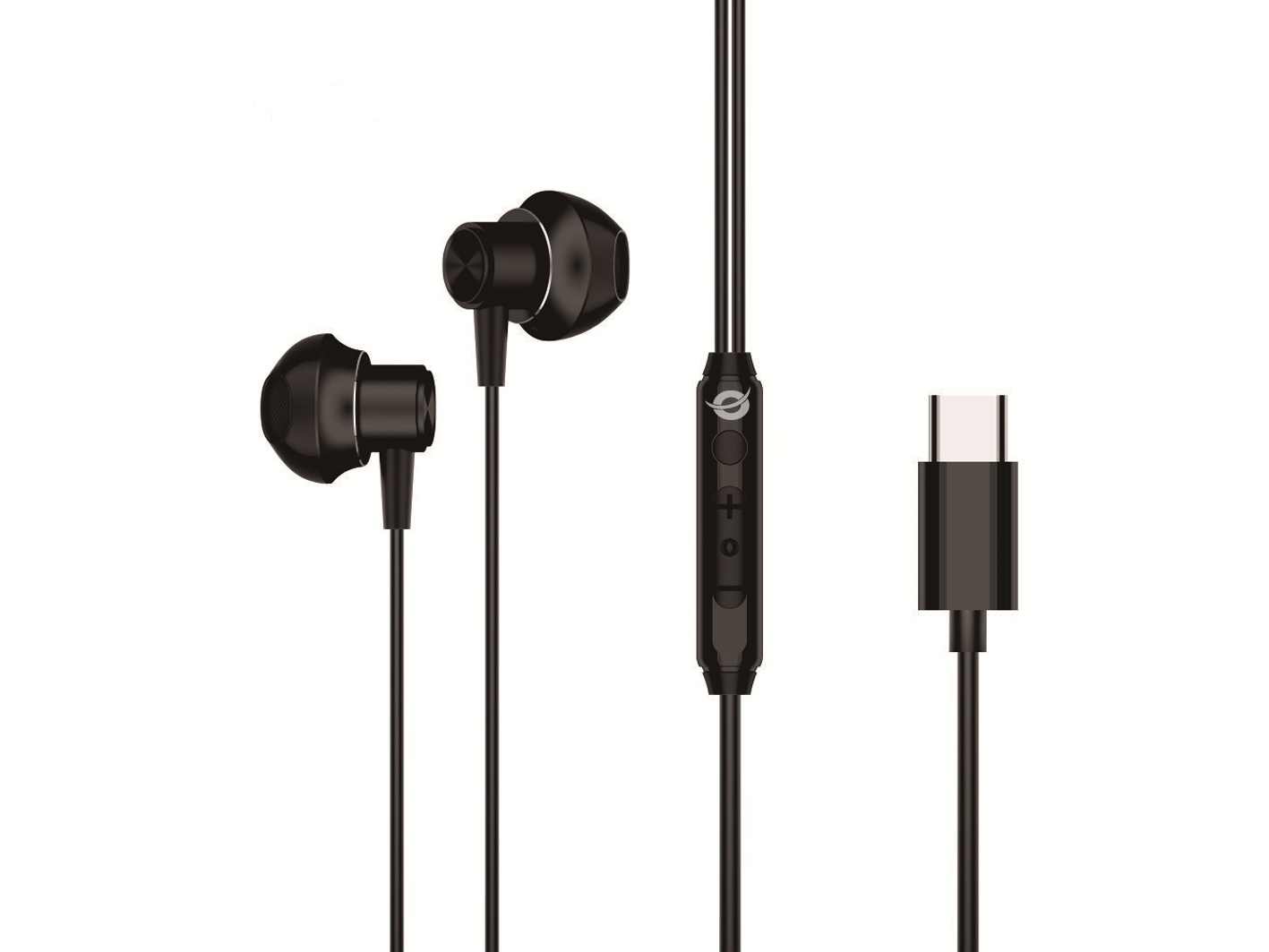 Conceptronic BRENDAN04B cuffia e auricolare Cablato In-ear Musica e Chiamate USB tipo-C Nero