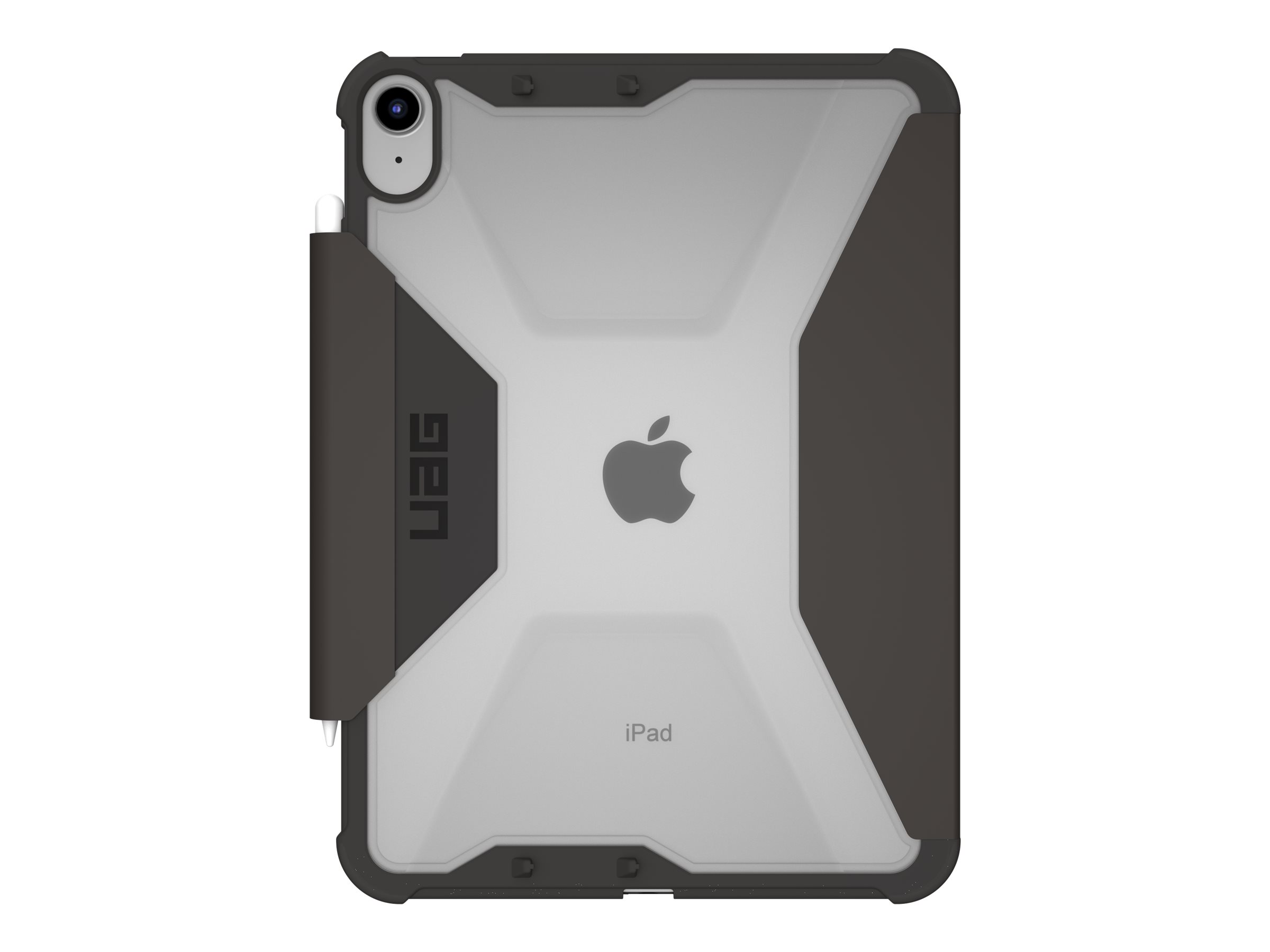 Urban Armor Gear UAG Rugged Case for iPad 10.9 (10th Gen, 2022) - Plyo Black/Ice - Flip-Hlle fr Tablet - medizinische Qualitt - Eis schwarz - fr Apple 10.9-inch iPad (10. Generation)