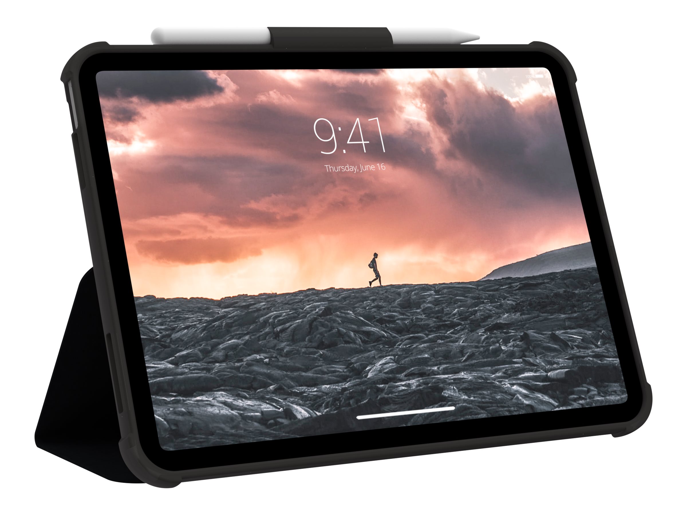 Urban Armor Gear UAG Rugged Case for iPad 10.9 (10th Gen, 2022) - Plyo Black/Ice - Flip-H�lle f�r Tablet - medizinische Qualit�t - Eis schwarz - f�r Apple 10.9-inch iPad (10. Generation)