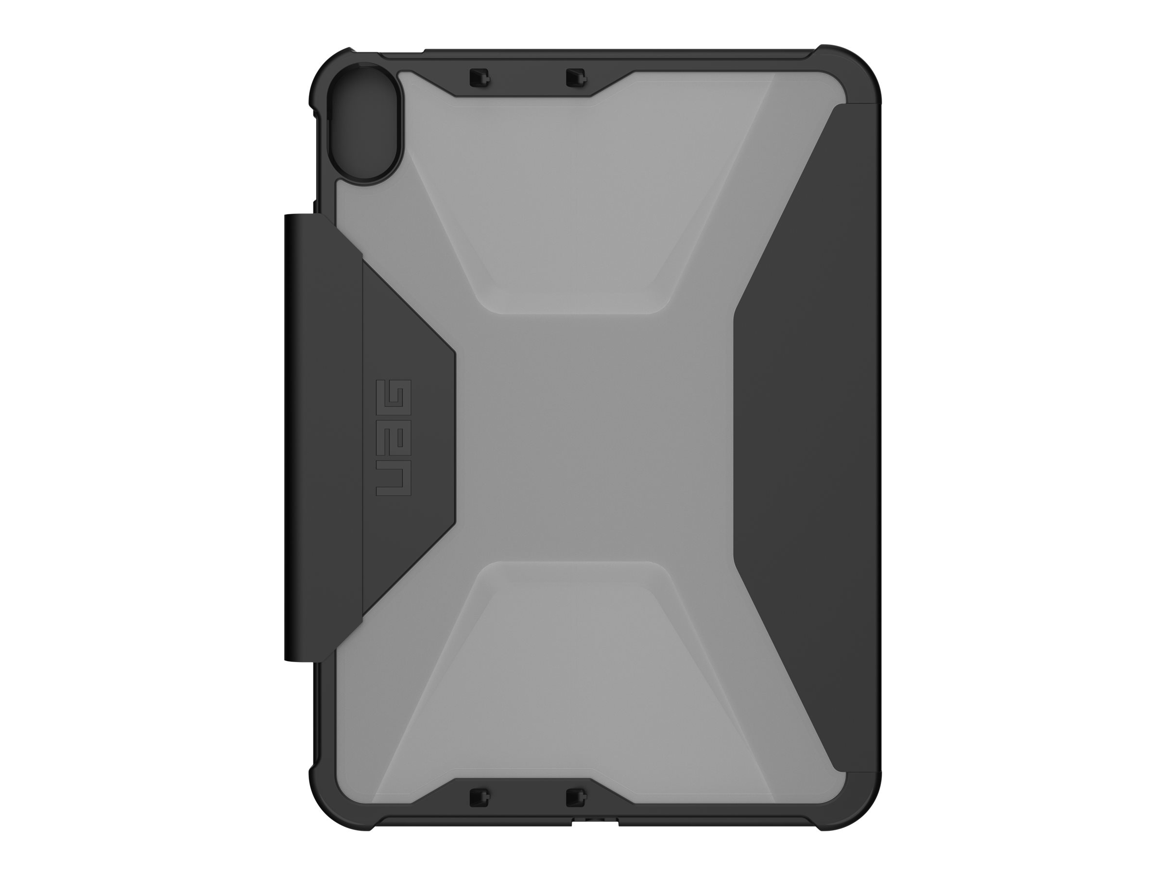 Urban Armor Gear UAG Rugged Case for iPad 10.9 (10th Gen, 2022) - Plyo Black/Ice - Flip-H�lle f�r Tablet - medizinische Qualit�t - Eis schwarz - f�r Apple 10.9-inch iPad (10. Generation)
