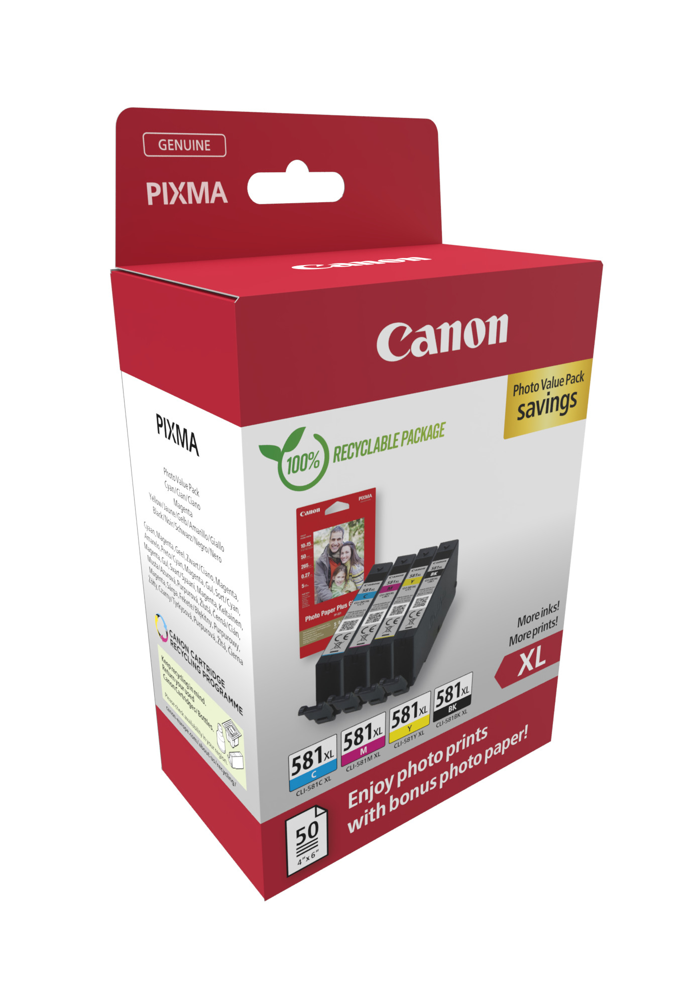 Buy OEM Canon Pixma TR7550 XXL Yellow Ink Cartridge