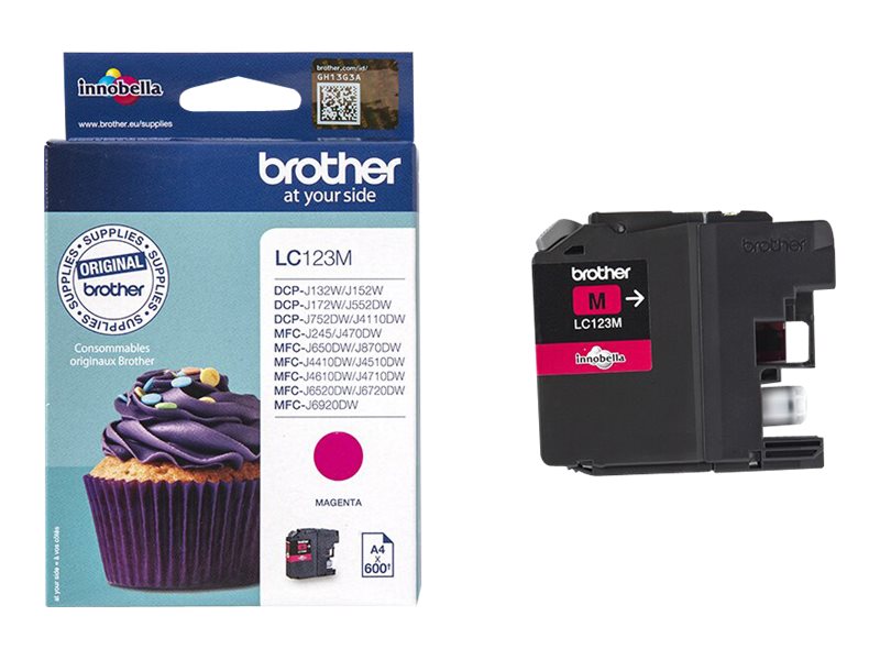 Brother LC123M cartucho de tinta 1 pieza(s) Original Magenta