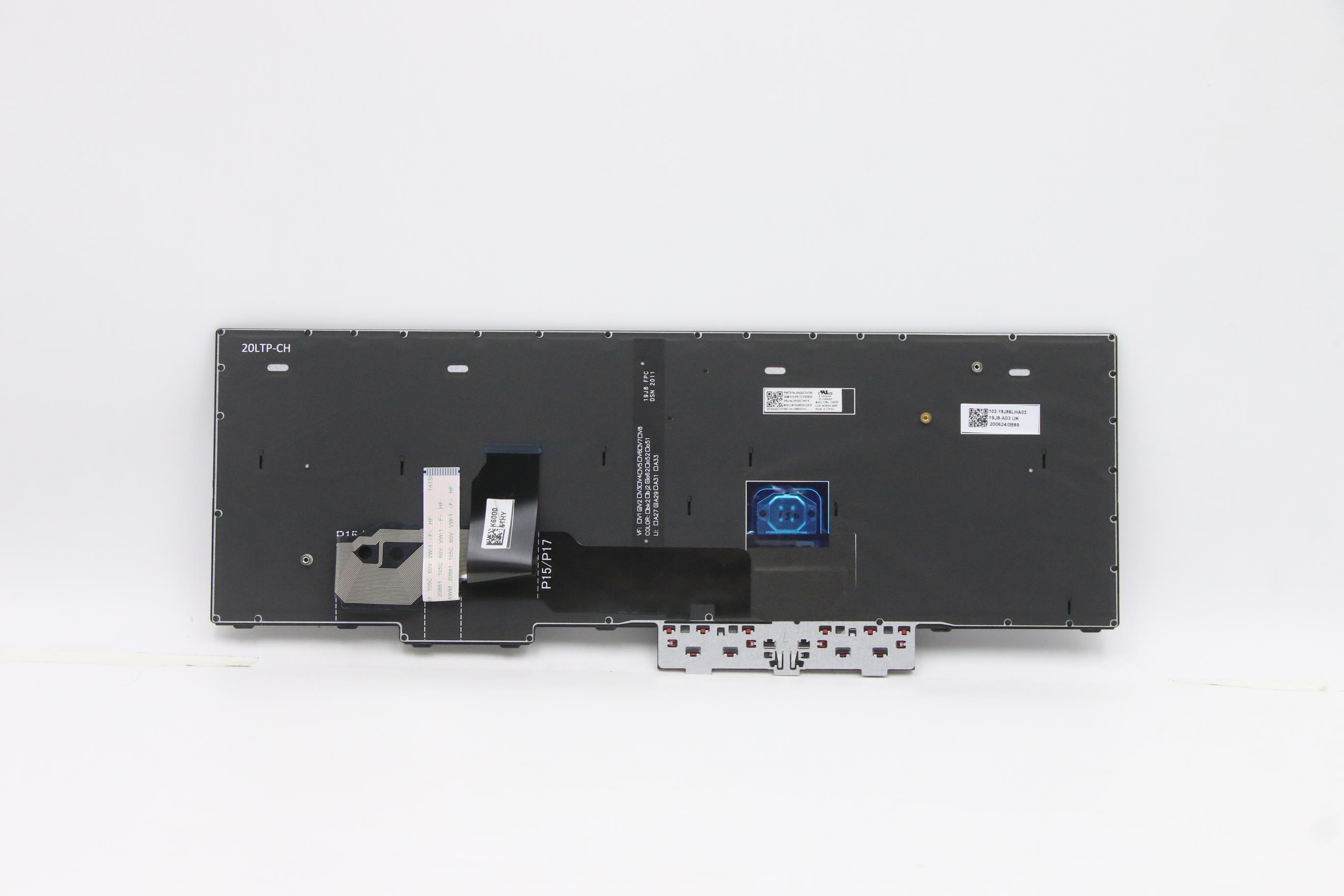 Lenovo 5N20Z74819 - Tastatur - Nordisch - Lenovo - ThinkPad P15 Gen 1 (20ST - 20SU)