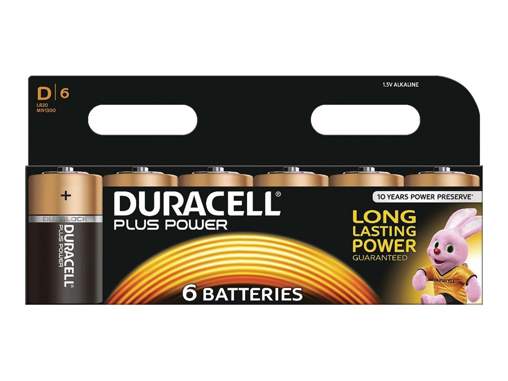 Duracell 6x D 1.5V Single-use battery Alkaline