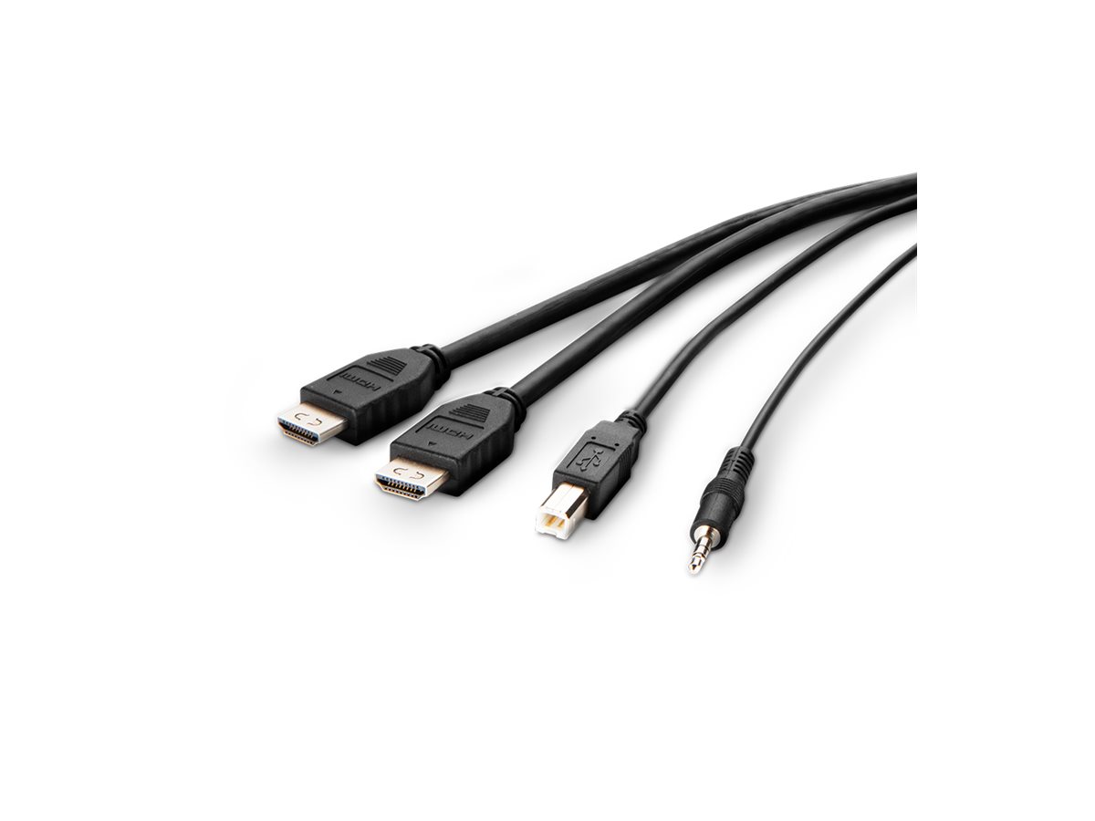 Belkin Secure KVM Combo Cable - Video- / USB- / Audio-Kabel - TAA-konform - USB, Mini-Stecker, HDMI (M)