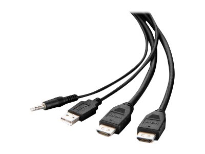 Belkin Secure KVM Combo Cable - Video- / USB- / Audio-Kabel - TAA-konform - USB, Mini-Stecker, HDMI (M)
