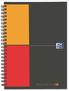 Oxford 100103165 writing notebook A5 80 sheets Grey, Orange, Red