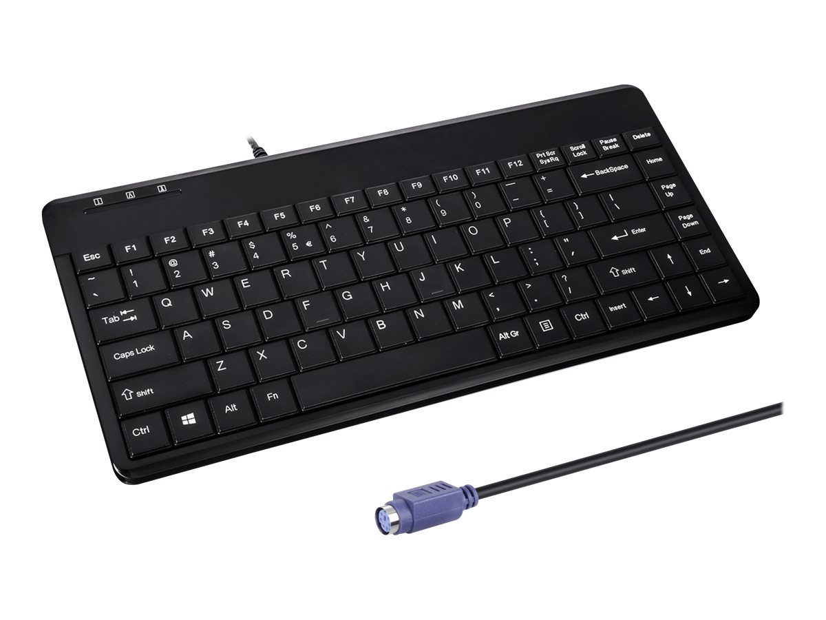Perixx Periboard-409P keyboard PS/2 QWERTZ German Black