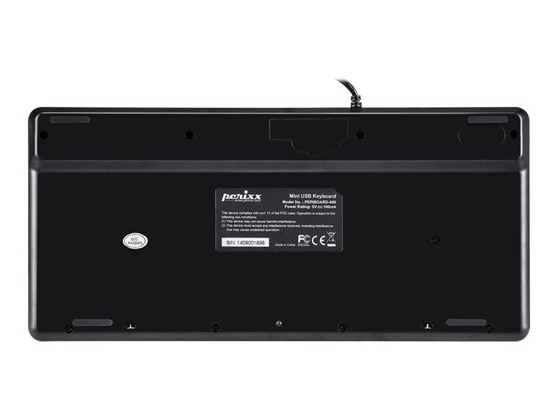 Perixx Periboard-409P keyboard PS/2 QWERTZ German Black