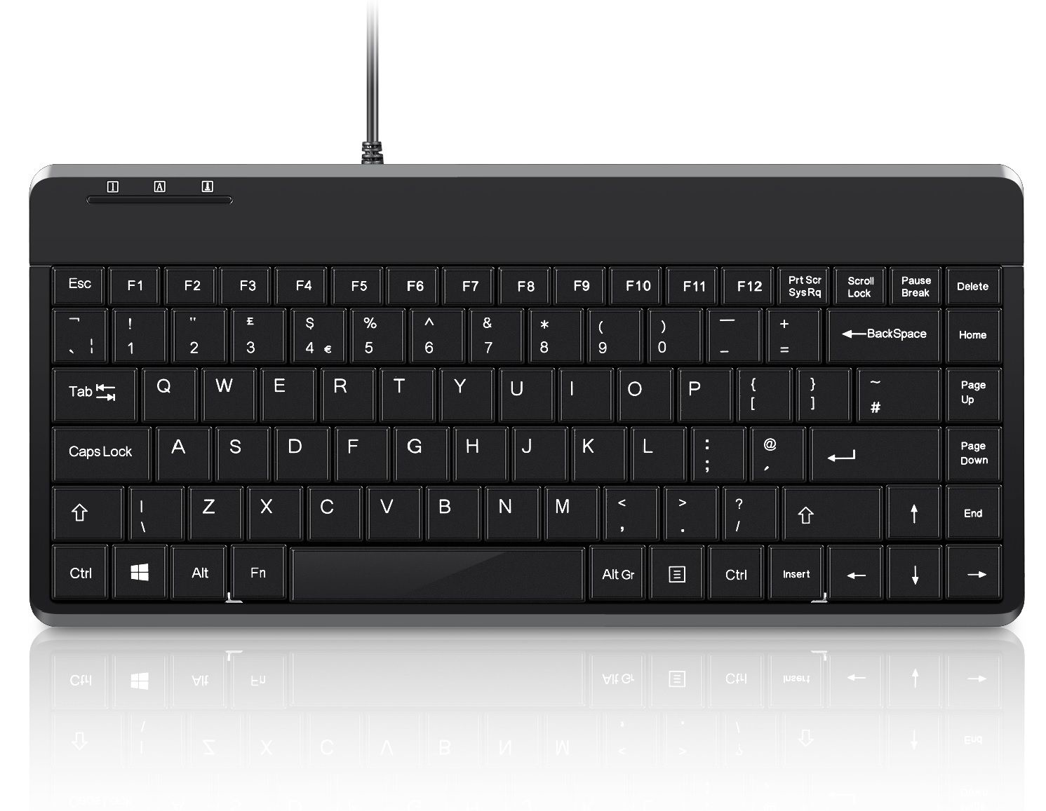 Perixx Periboard-409P keyboard PS/2 QWERTZ German Black