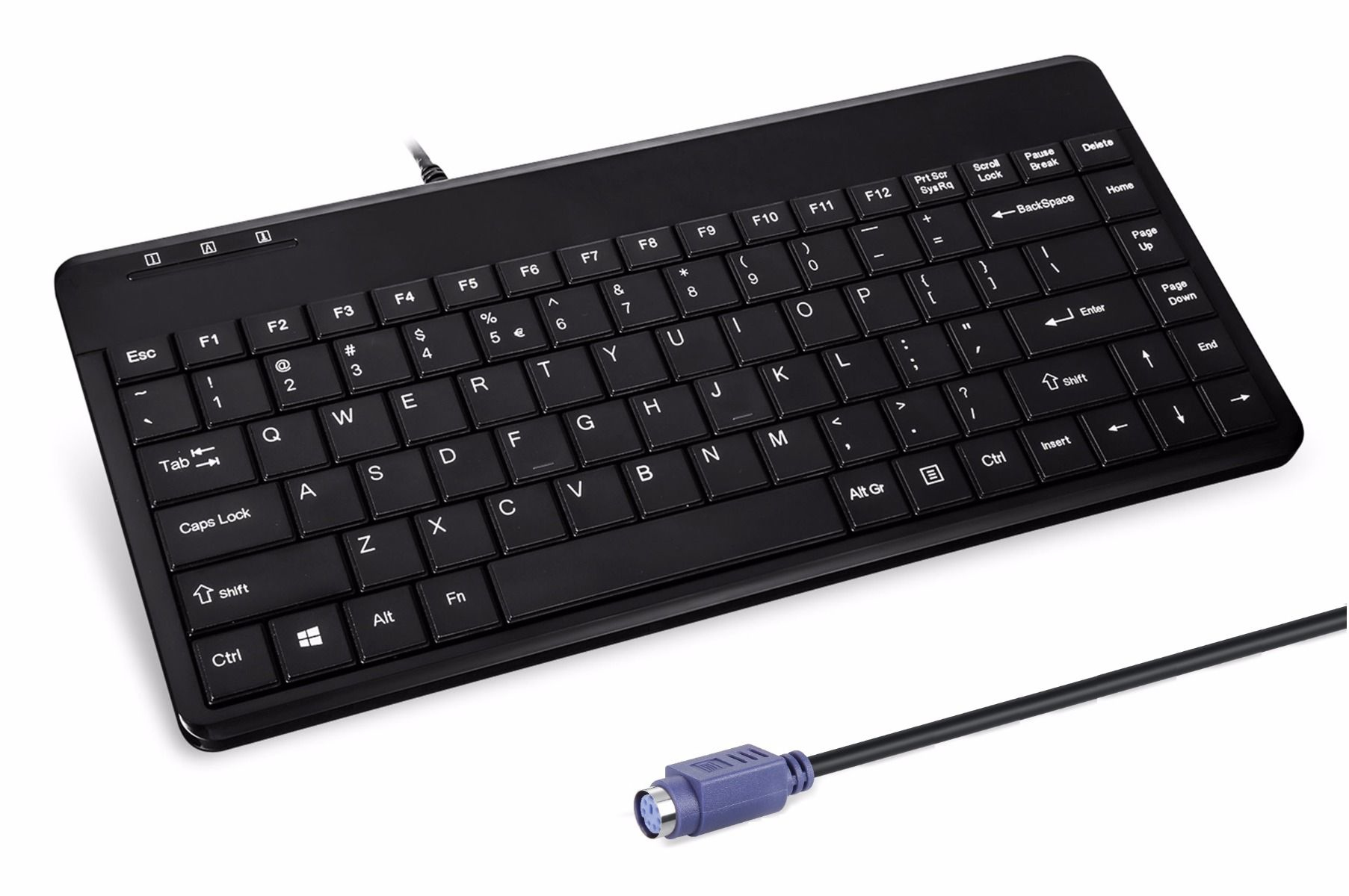 Perixx Periboard-409P keyboard PS/2 QWERTZ German Black