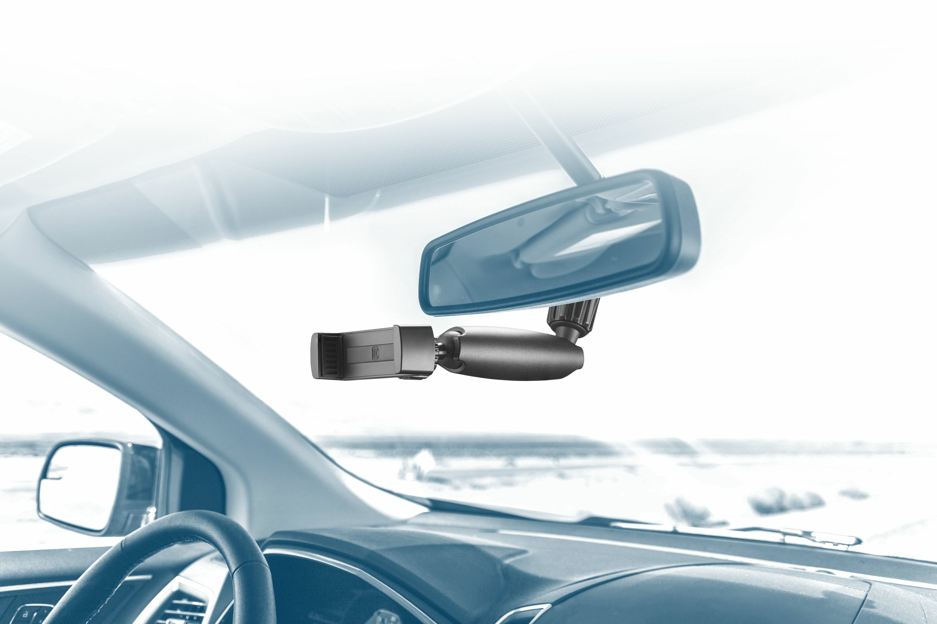 Cellularline Spin Mirror Car Holder Black