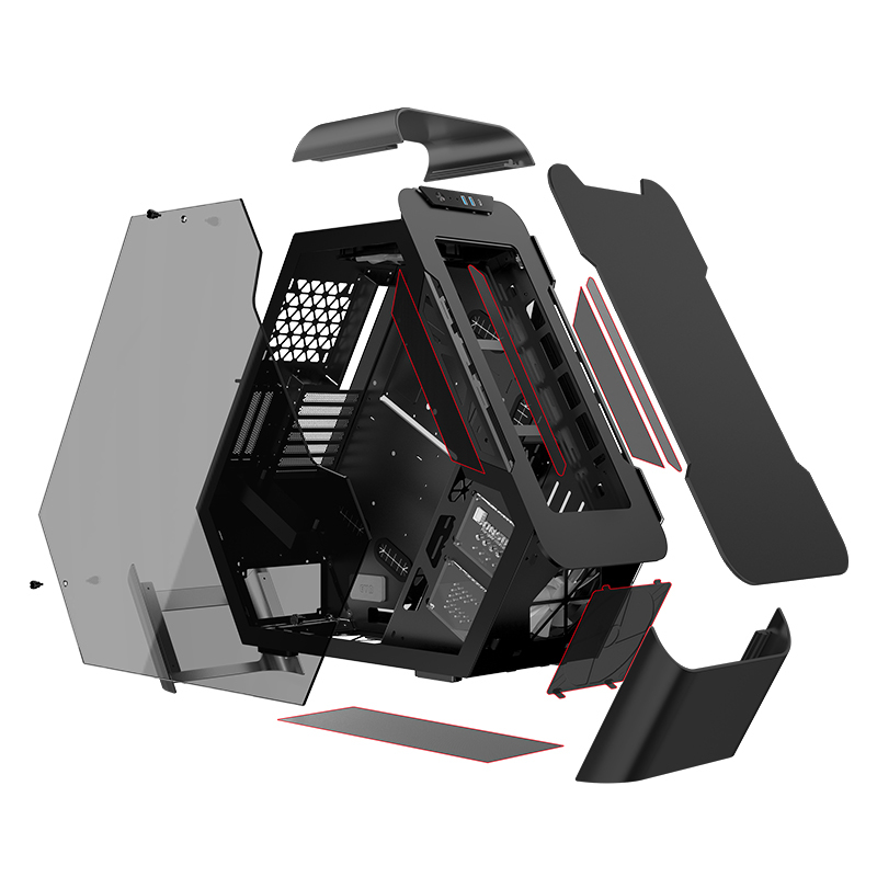 Jonsbo TR03-G BLACK computer case Cube